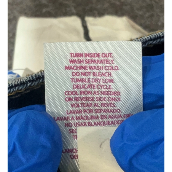 NWT No Boundaries Blue Jean Shorts with Red and White Accents - Picture 5 of 5